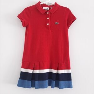 Lacoste Girls Red Tennis Dress size 5